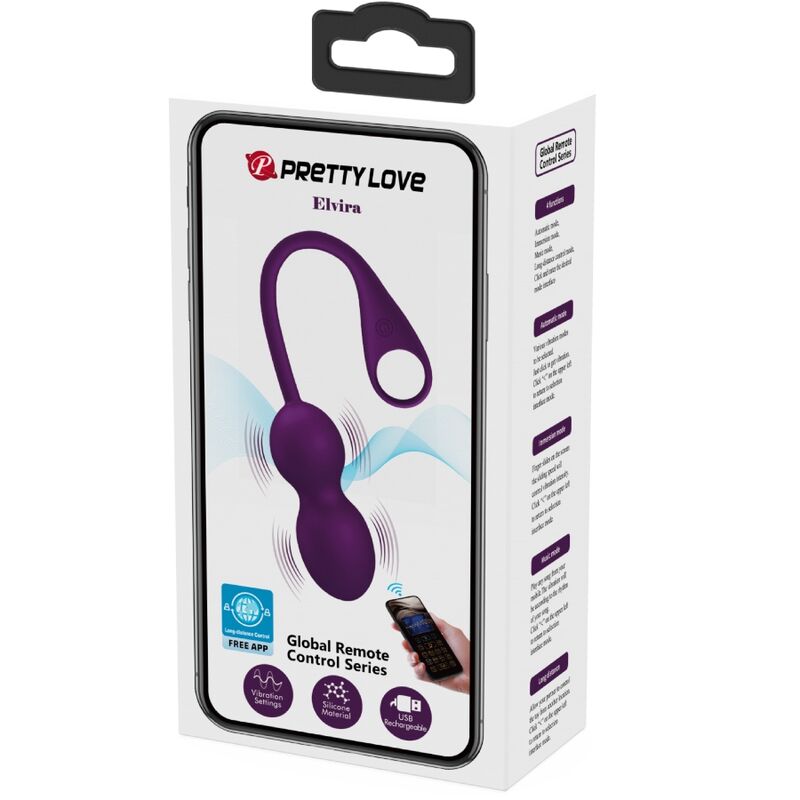 PRETTY LOVE - ELVIRA KEGELKUGELN APP-FERNBEDIENUNG VIOLETT