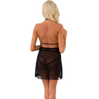 LIVCO CORSETTI FASHION - MALVIAMI LC 90625 CHEMISE + HÖSCHEN SCHWARZ