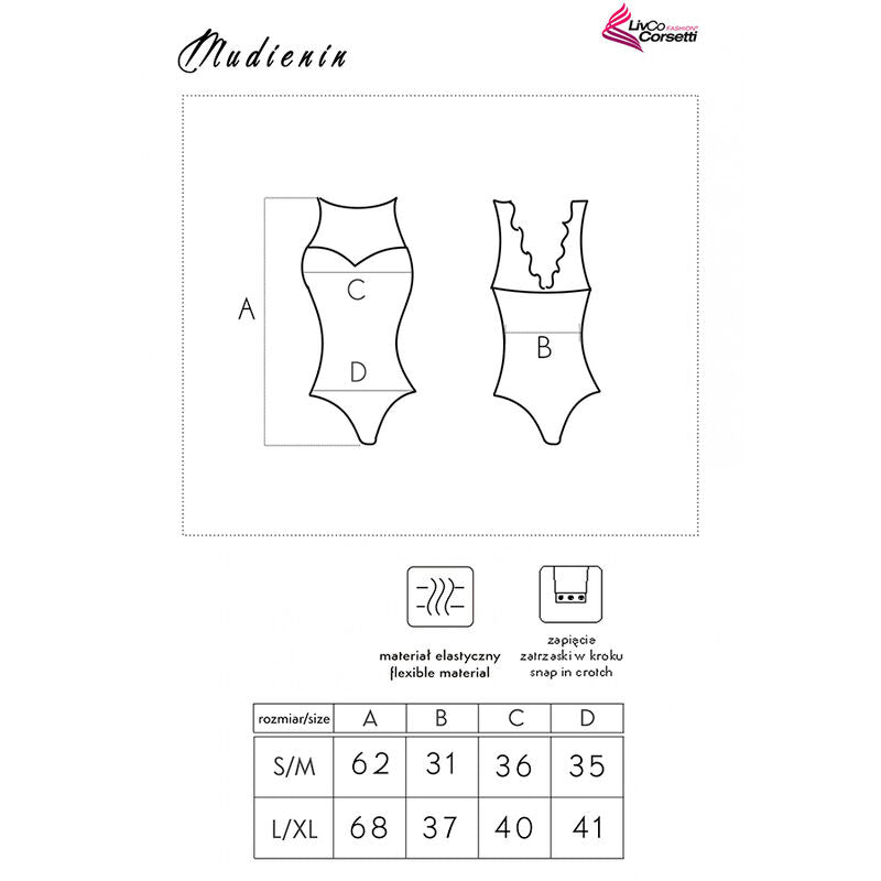 LIVCO CORSETTI FASHION - BODY MUDIENIN LC 90654 SCHWARZ