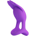 PRETTY LOVE - SILAS VIBRIERENDER PENISRING 7 VIBRATIONEN SILIKON VIOLETT