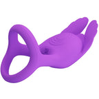 PRETTY LOVE - SILAS VIBRIERENDER PENISRING 7 VIBRATIONEN SILIKON VIOLETT