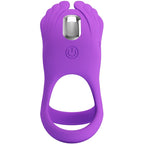 PRETTY LOVE - SILAS VIBRIERENDER PENISRING 7 VIBRATIONEN SILIKON VIOLETT