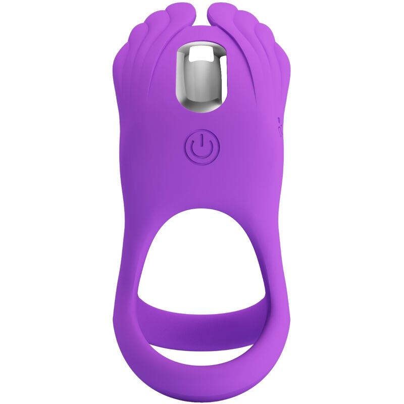 PRETTY LOVE - SILAS VIBRIERENDER PENISRING 7 VIBRATIONEN SILIKON VIOLETT