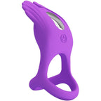 PRETTY LOVE - SILAS VIBRIERENDER PENISRING 7 VIBRATIONEN SILIKON VIOLETT