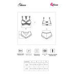 LIVCO CORSETTI FASHION - PALMENOM LC 90614 BH + SLIP SCHWARZ