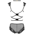 LIVCO CORSETTI FASHION - PALMENOM LC 90614 BH + SLIP SCHWARZ
