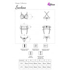 LIVCO CORSETTI FASHION - SNEHANA LC 90443 SOUTIEN-GORGE + JARRETIÈRE + CULOTTE NOIR