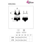 LIVCO CORSETTI FASHION - DREZNA LC 90733 BH + SLIP SCHWARZ