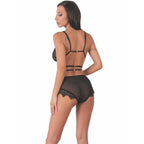 LIVCO CORSETTI FASHION - DREZNA LC 90733 BH + SLIP SCHWARZ