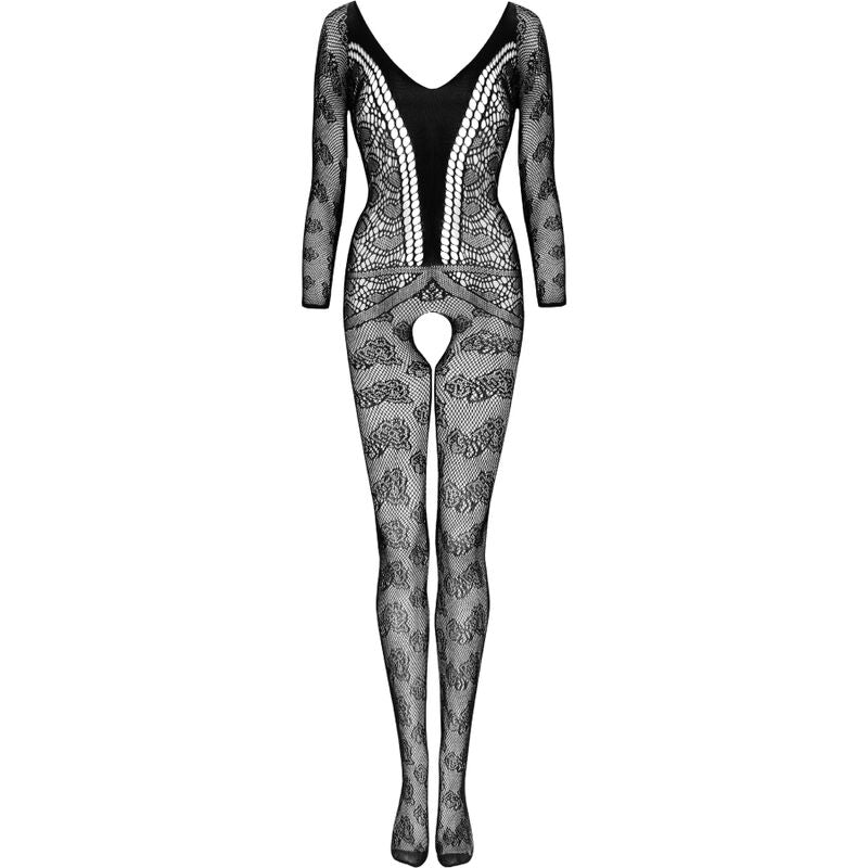 LIVCO CORSETTI FASHION - CORDILL LC 17358 BODYSTOCKING CROTCHLESS SCHWARZ EINHEITSGRÖSSE