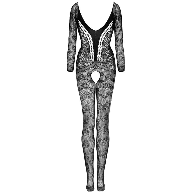 LIVCO CORSETTI FASHION - CORDILL LC 17358 BODYSTOCKING CROTCHLESS SCHWARZ EINHEITSGRÖSSE