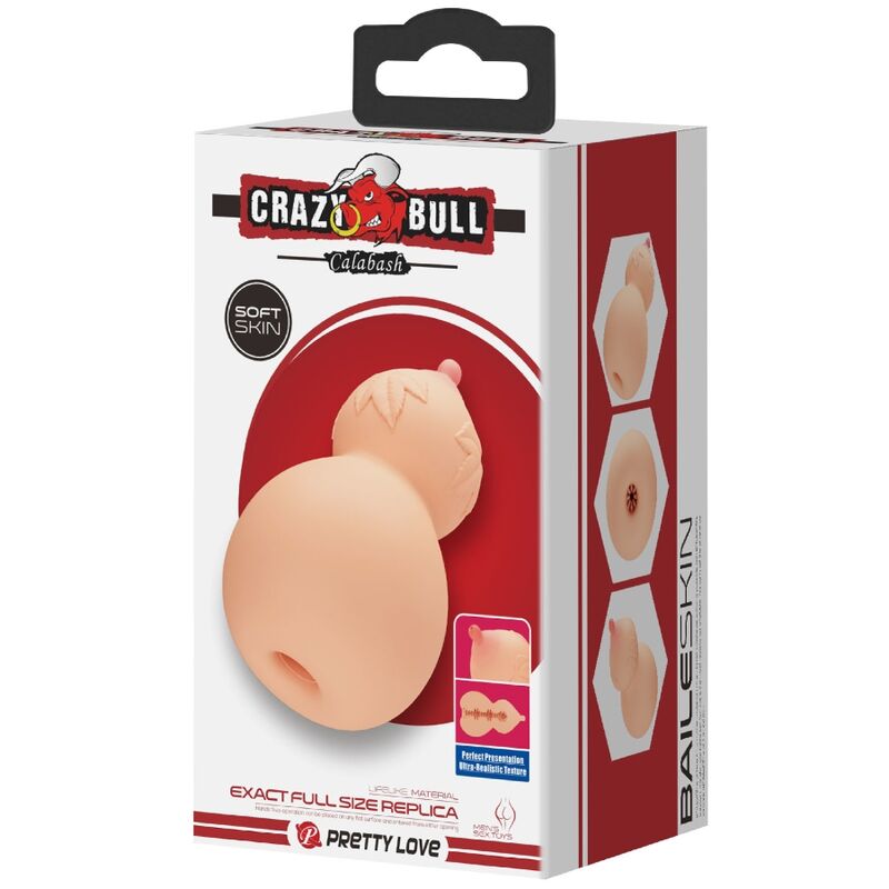 CRAZY BULL - KÜRBISFÖRMIGER BRUST-MASTURBATOR