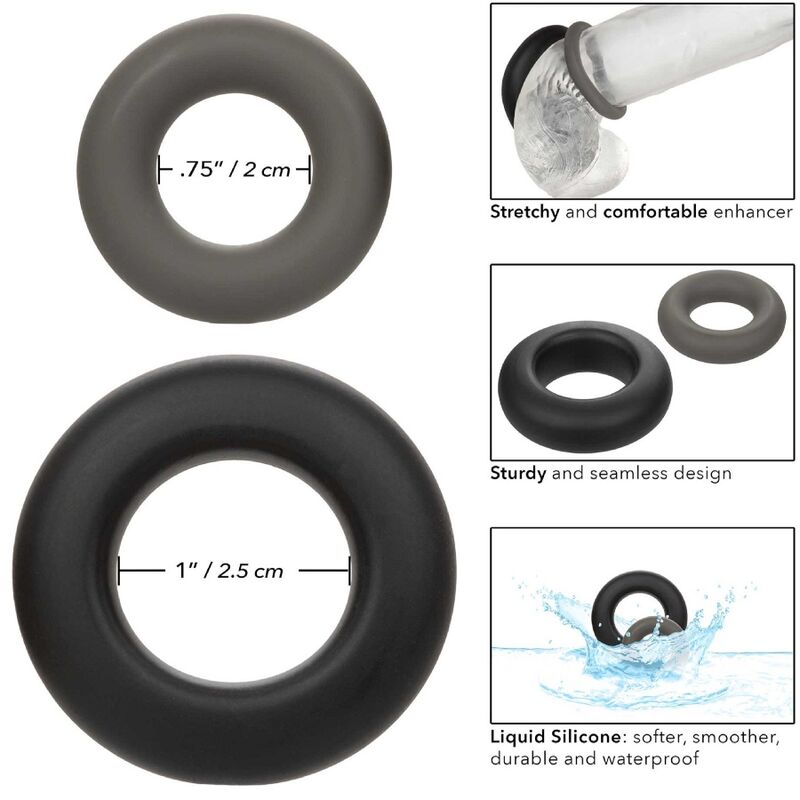CALEXOTICS - ALPHA PROLONG 2ER-SET GRAUER RING
