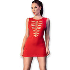 CHILIROSE - KLEID CR 4622 ROT S/M