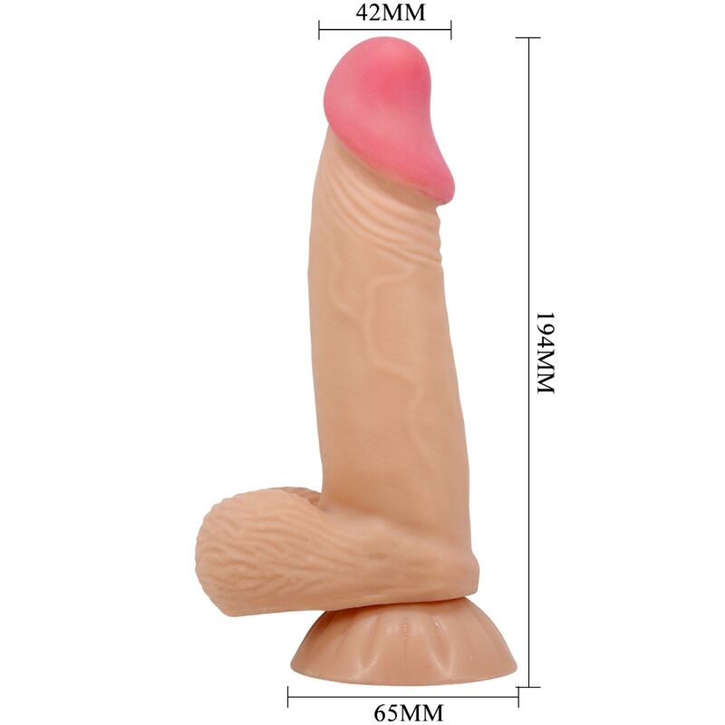 PRETTY LOVE - GODE VENTOUSE RÉALISTE SLIDING SKIN 19,4 CM