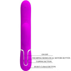 PRETTY LOVE - VIBRATEUR POINT G MULTIFONCTION 3 EN 1 PERLITA VIOLET