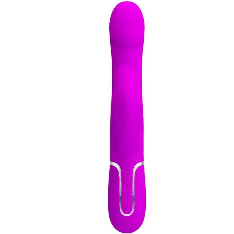 PRETTY LOVE - KANINCHEN-VIBRATOR MIT VIOLETTEN PERLEN