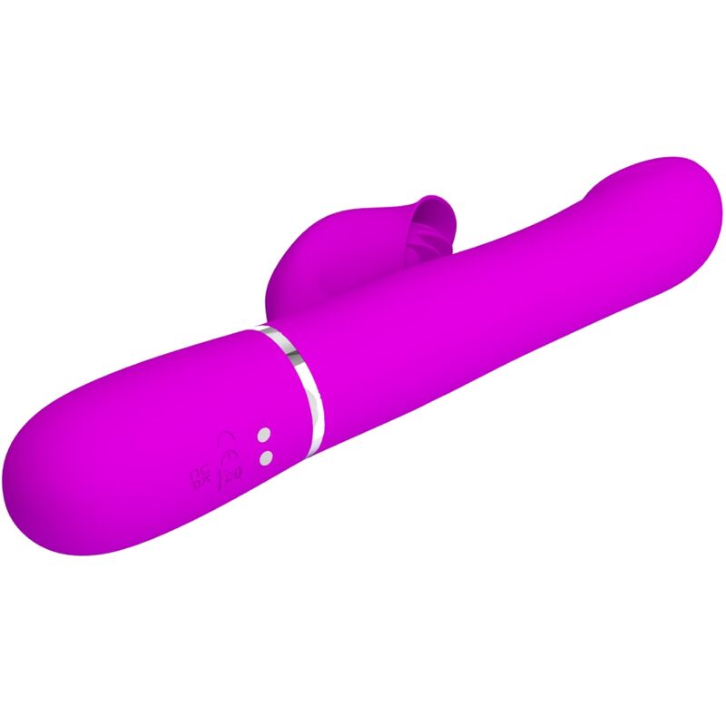 PRETTY LOVE - KANINCHEN-VIBRATOR MIT VIOLETTEN PERLEN