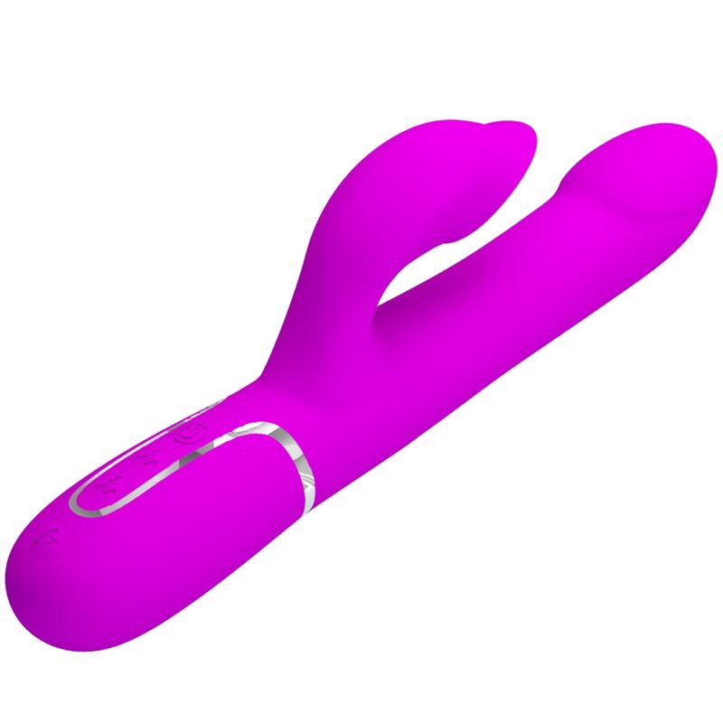 PRETTY LOVE - KANINCHEN-VIBRATOR MIT VIOLETTEN PERLEN