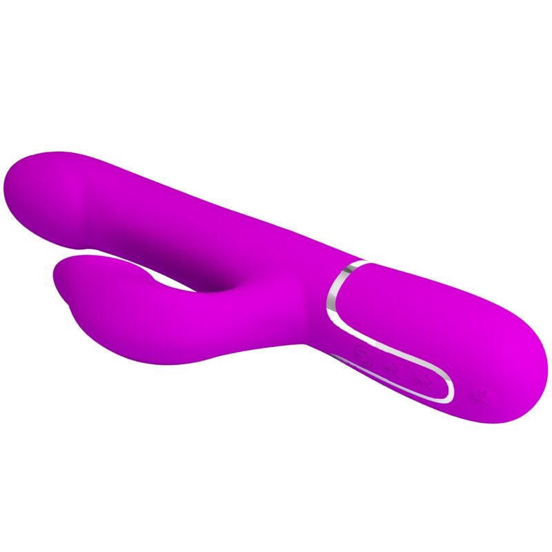PRETTY LOVE - KANINCHEN-VIBRATOR MIT VIOLETTEN PERLEN