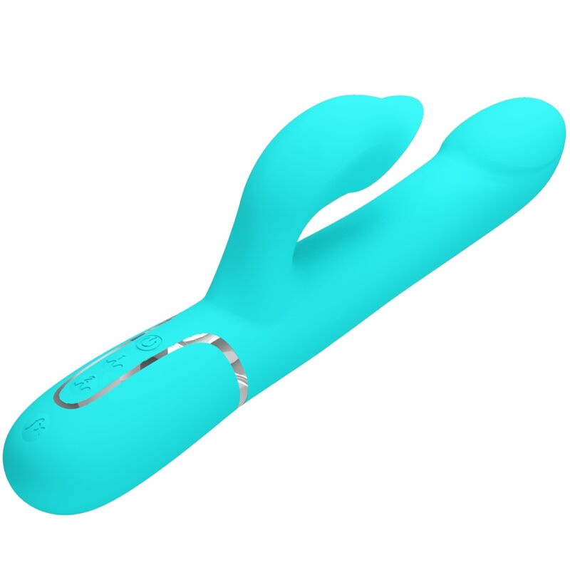 PRETTY LOVE - VIBRATORPERLEN HASE GRÜN AQUA
