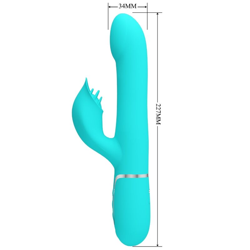 PRETTY LOVE - VIBRATORPERLEN HASE GRÜN AQUA
