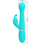 PRETTY LOVE - VIBRATOR DEJON RABBIT 3 IN 1 MULTIFUNKTIONAL WASSERGRÜN