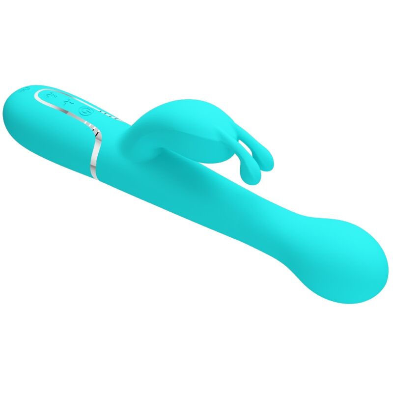 PRETTY LOVE - VIBRATOR DEJON RABBIT 3 IN 1 MULTIFUNKTIONAL WASSERGRÜN