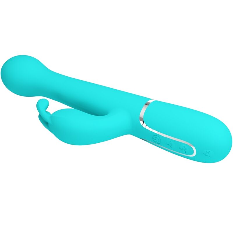 PRETTY LOVE - VIBRATOR DEJON RABBIT 3 IN 1 MULTIFUNKTIONAL WASSERGRÜN