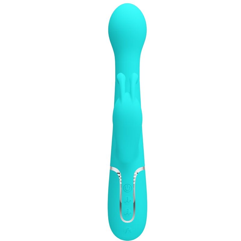 PRETTY LOVE - VIBRATOR DEJON RABBIT 3 IN 1 MULTIFUNKTIONAL WASSERGRÜN