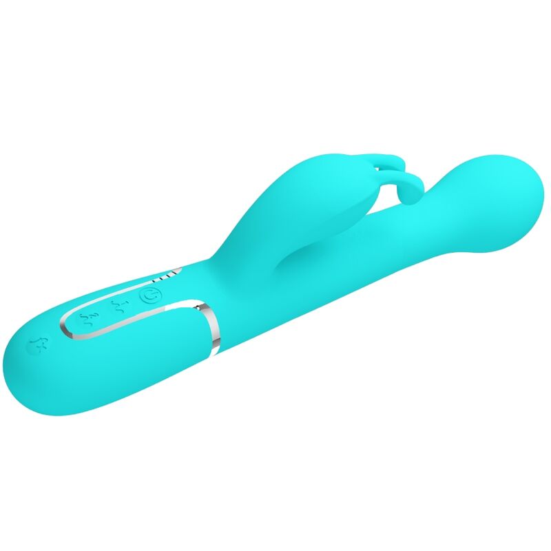 PRETTY LOVE - VIBRATOR DEJON RABBIT 3 IN 1 MULTIFUNKTIONAL WASSERGRÜN