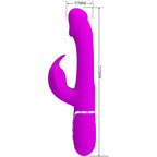 PRETTY LOVE - DEJON RABBIT 3-IN-1 MULTIFUNKTIONSVIBRATOR FUCHSIA