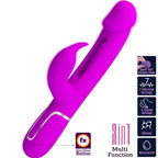PRETTY LOVE - DEJON RABBIT 3-IN-1 MULTIFUNKTIONSVIBRATOR FUCHSIA