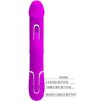 PRETTY LOVE - DEJON RABBIT 3-IN-1 MULTIFUNKTIONSVIBRATOR FUCHSIA