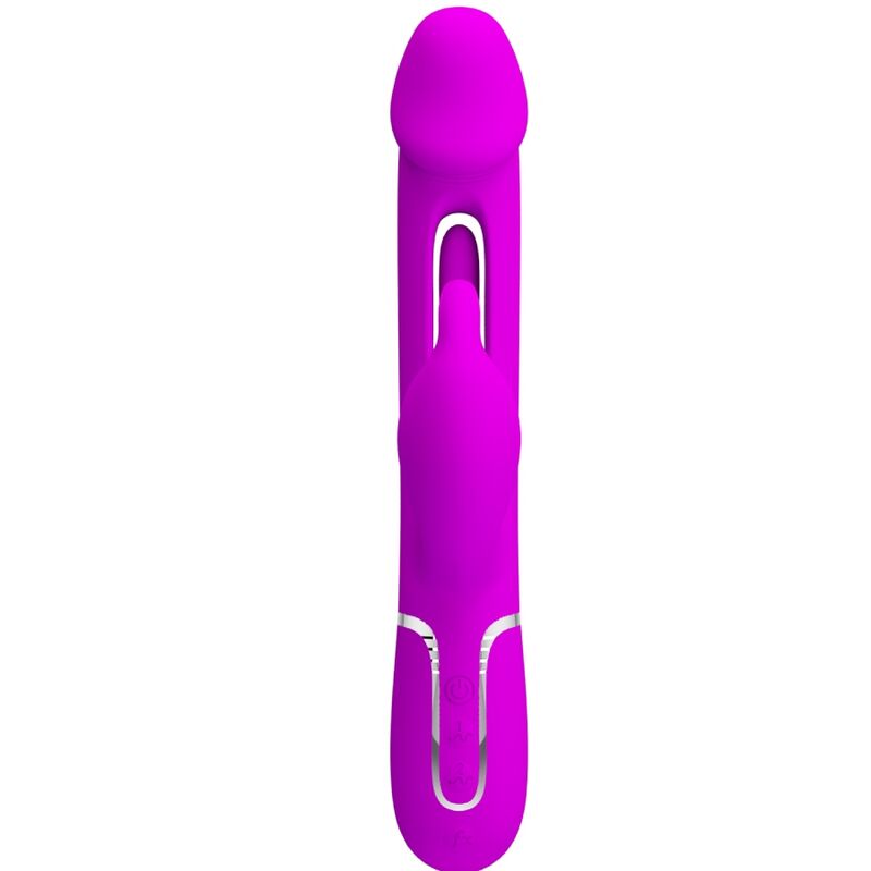 PRETTY LOVE - DEJON RABBIT 3-IN-1 MULTIFUNKTIONSVIBRATOR FUCHSIA
