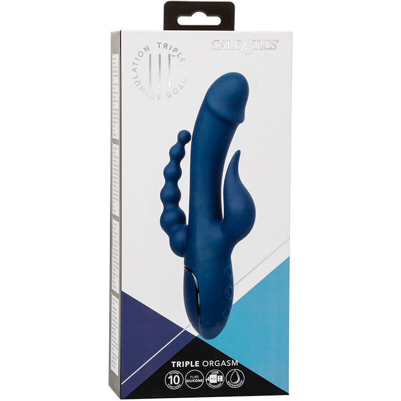 CALEXOTICS - DREIFACH-ORGASMUS-VIBRATOR BLAU
