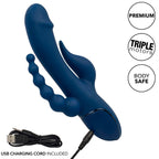 CALEXOTICS - DREIFACH-ORGASMUS-VIBRATOR BLAU
