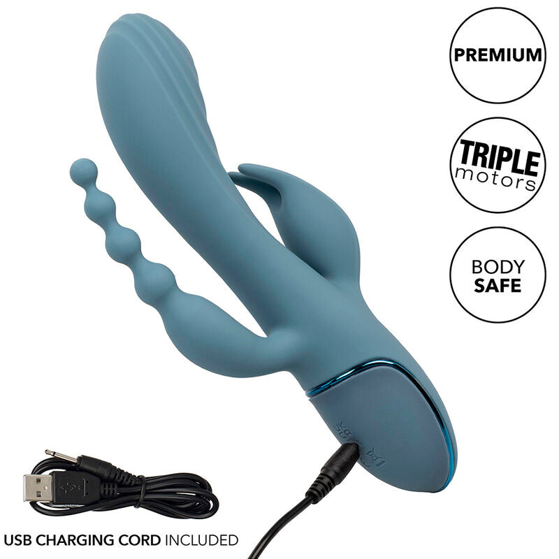 CALEXOTICS - DREIFACH-EKSTASE-VIBRATOR GRAU