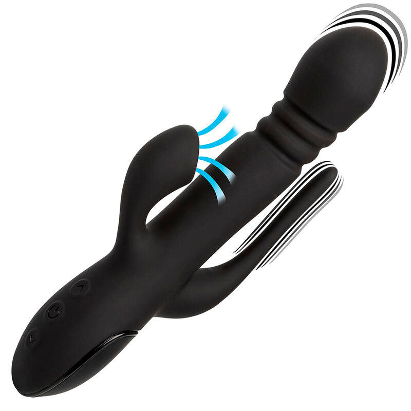 CALEXOTICS - DREIFACHER EUPHORIA-VIBRATOR SCHWARZ
