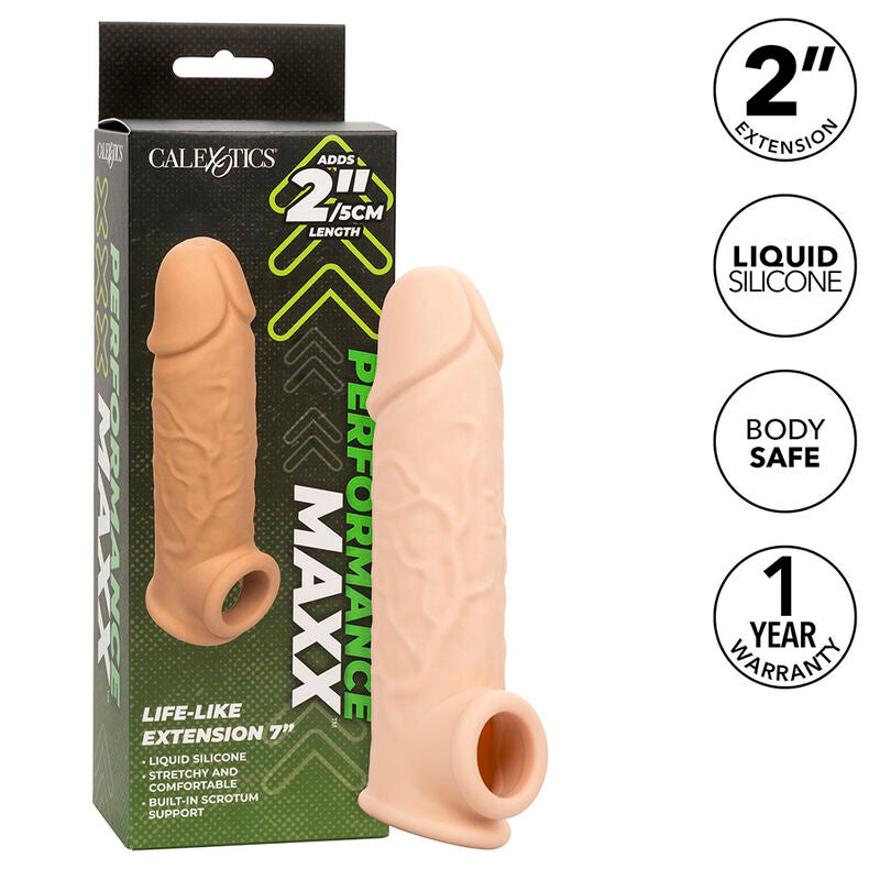 CALEXOTICS - EREKTIONSVERLÄNGERUNG PERFORMANCE MAXX LEBENSECHT 7 HELLBRAUNE HAUT