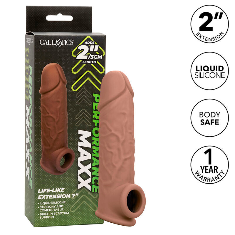 CALEXOTICS - EXTENSION PERFORMANCE MAXX LIFE-LIKE 7 BRAUNE HAUT