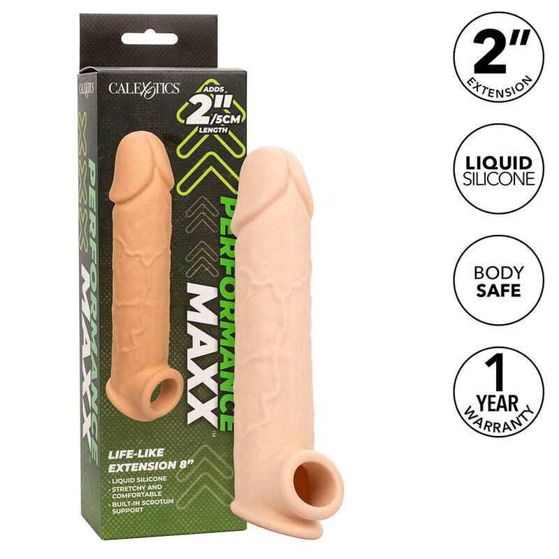 CALEXOTICS - EREKTIONSVERLÄNGERUNG MAXX LIFE-LIKE 8 HELLHAUT