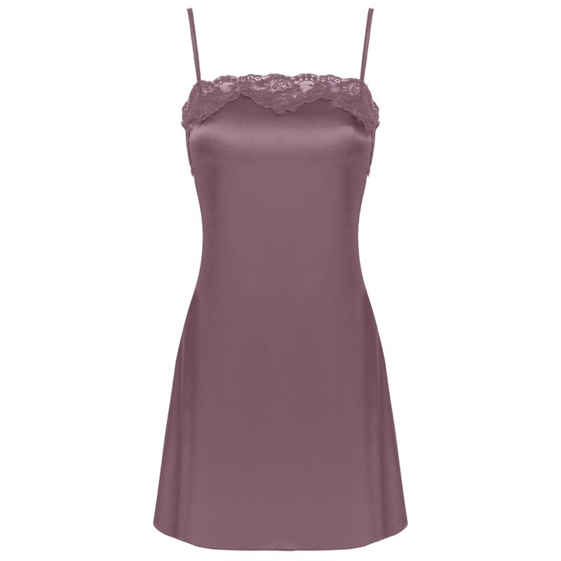 LIVCO CORSETTI FASHION - JACQUELINE LC 90249 MORGENMANTEL + HEMD + SLIP VIOLETT S/M