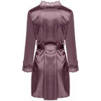 LIVCO CORSETTI FASHION - JACQUELINE LC 90249 MORGENMANTEL + HEMD + SLIP VIOLETT S/M