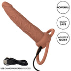 CALEXOTICS – PERFORMANCE MAXX WIEDERAUFLADBARER DOPPELPENETRATOR BRAUNE HAUT