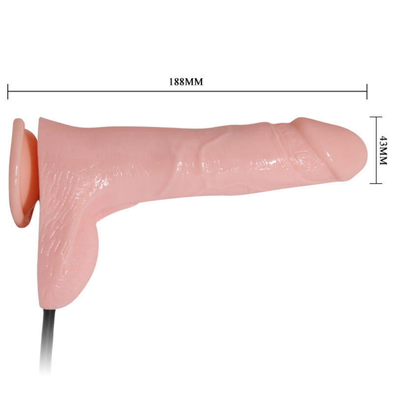 BAILE - REALISTISCHER AUFBLASBARER DILDO MIT SAUGNAPF 15 CM