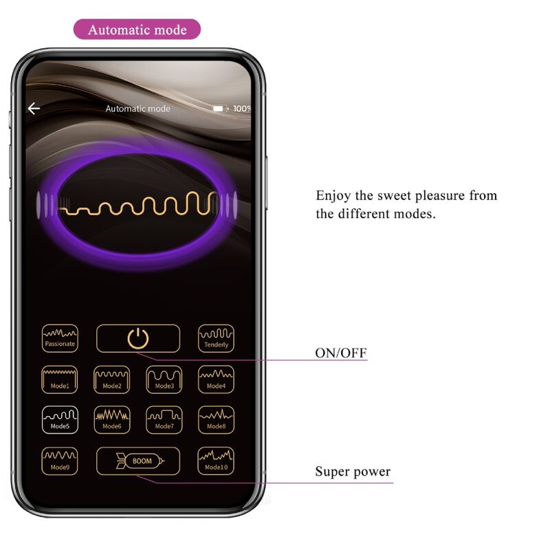 PRETTY LOVE - NYMPH APP-GESTEUERTES VIBRATIONSEI LILA