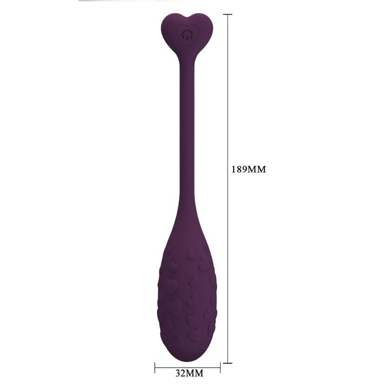 PRETTY LOVE - FISHERMAN EIERVIBRATOR APP-GESTEUERT LILA