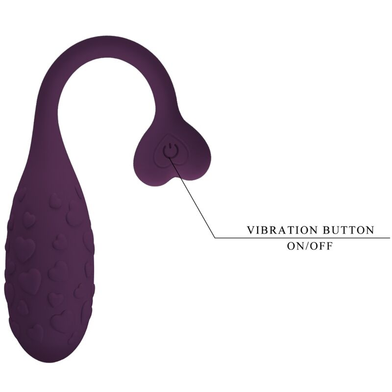 PRETTY LOVE - FISHERMAN EIERVIBRATOR APP-GESTEUERT LILA