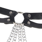 SUBBLIME - RINGKETTE AUS LEDER SCHWARZ EINHEITSGRÖSSE